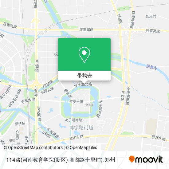 114路(河南教育学院(新区)-商都路十里铺)地图
