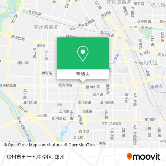 郑州市五十七中学区地图