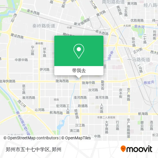 郑州市五十七中学区地图