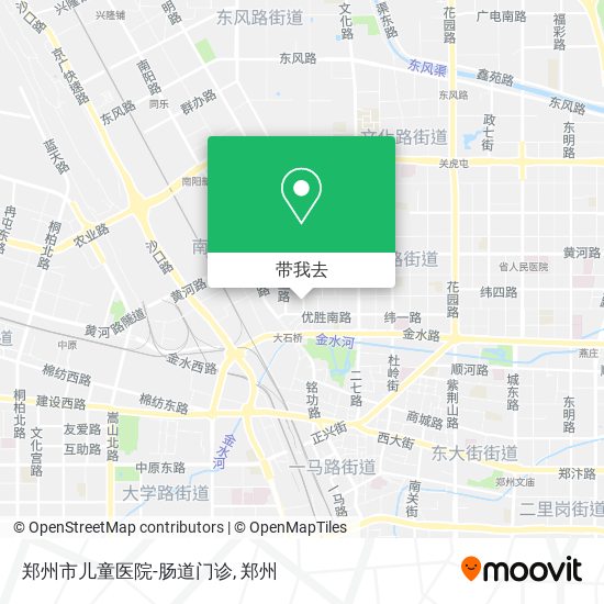 郑州市儿童医院-肠道门诊地图