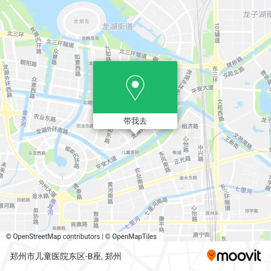 郑州市儿童医院东区-B座地图