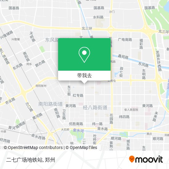 二七广场地铁站地图