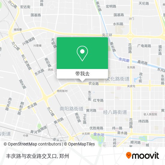 丰庆路与农业路交叉口地图