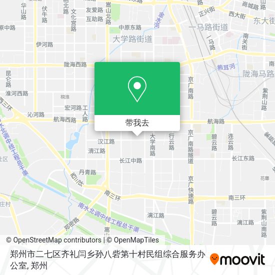郑州市二七区齐礼闫乡孙八砦第十村民组综合服务办公室地图