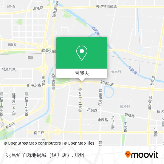 兆昌鲜羊肉地锅城（经开店）地图