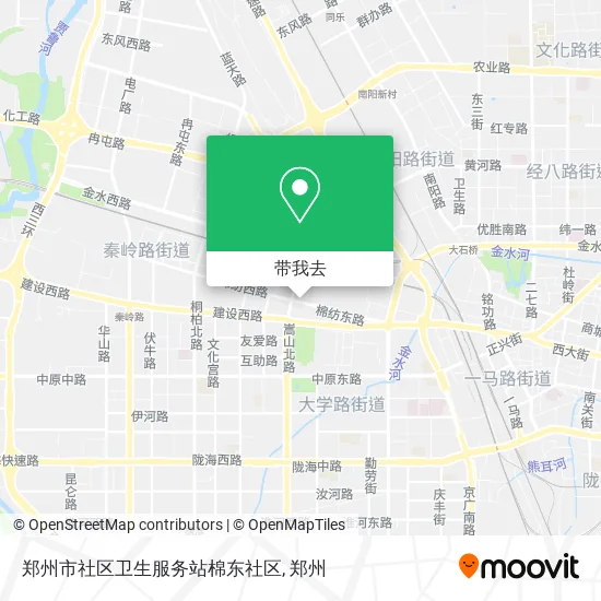 郑州市社区卫生服务站棉东社区地图