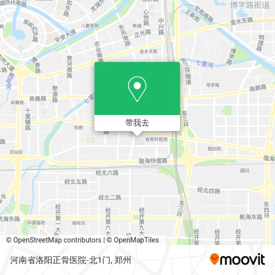 河南省洛阳正骨医院-北1门地图