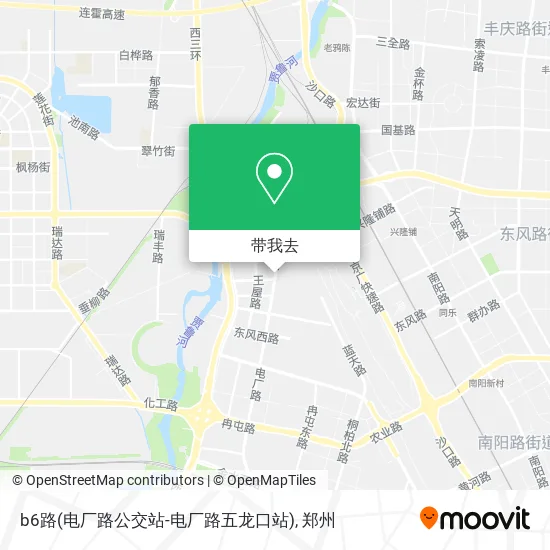 b6路(电厂路公交站-电厂路五龙口站)地图