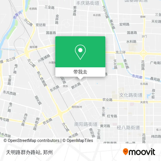 天明路群办路站地图