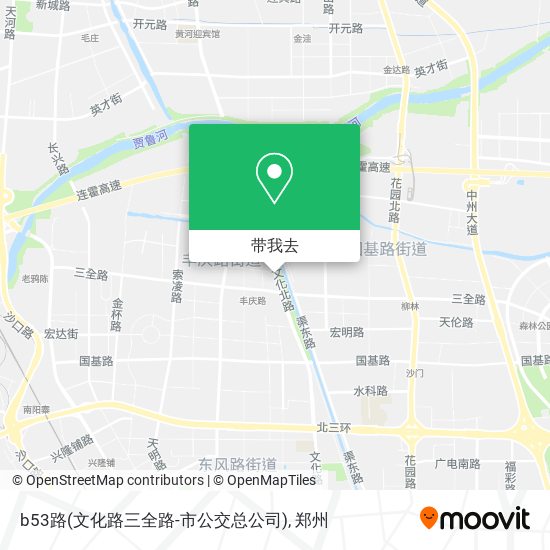 b53路(文化路三全路-市公交总公司)地图