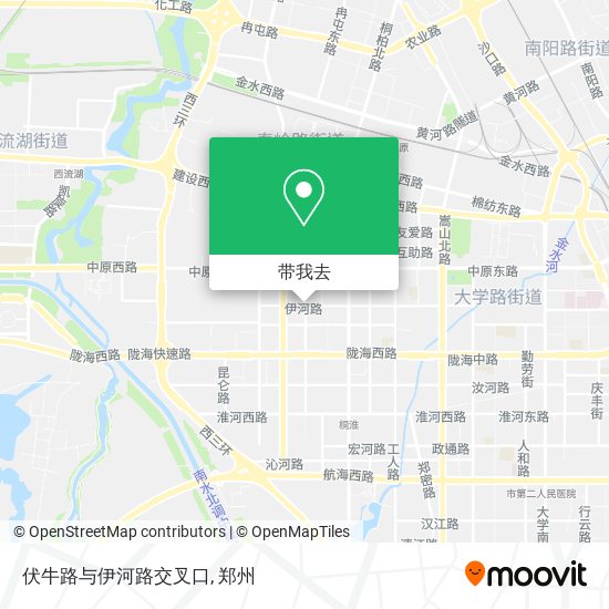 伏牛路与伊河路交叉口地图