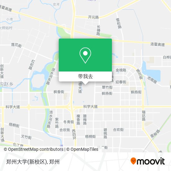 郑州大学(新校区)地图