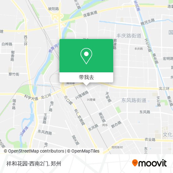 祥和花园-西南2门地图