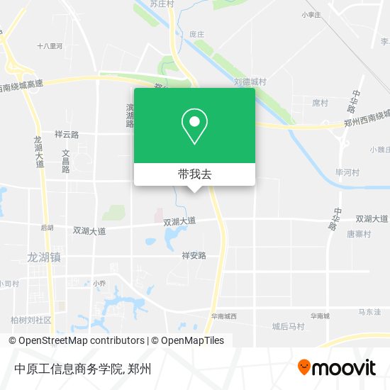 中原工信息商务学院地图