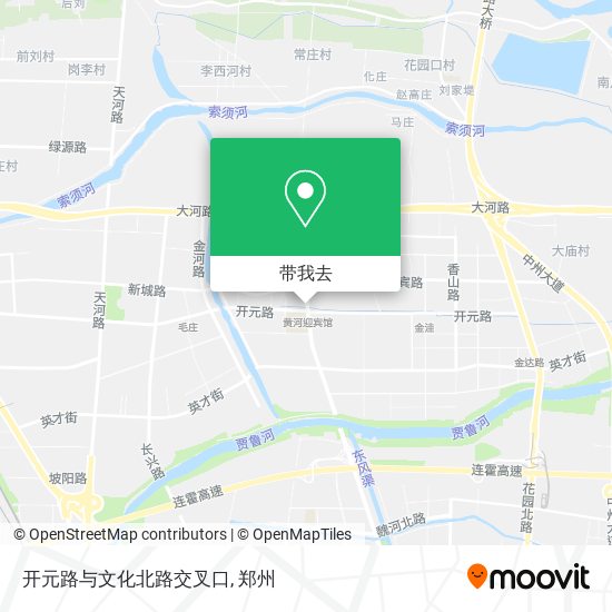 开元路与文化北路交叉口地图