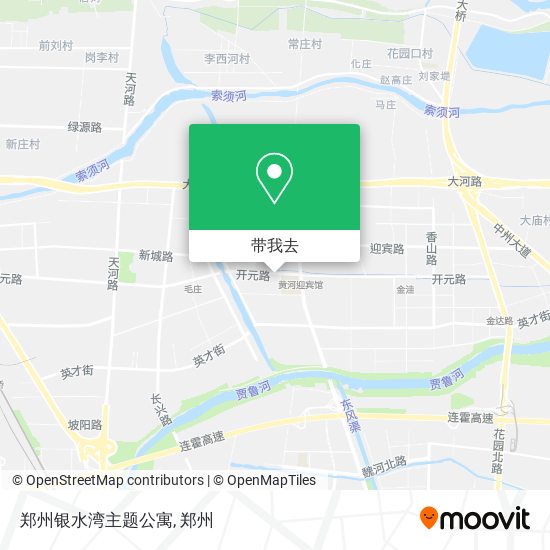 郑州银水湾主题公寓地图