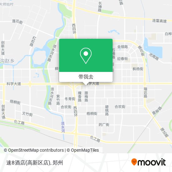 速8酒店(高新区店)地图