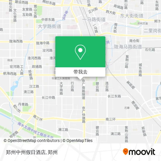 郑州中州假日酒店地图
