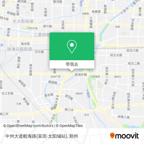 中州大道航海路(富田·太阳城站)地图