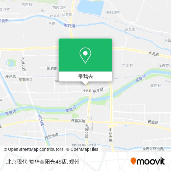 北京现代-裕华金阳光4S店地图