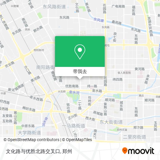 文化路与优胜北路交叉口地图