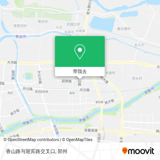 香山路与迎宾路交叉口地图