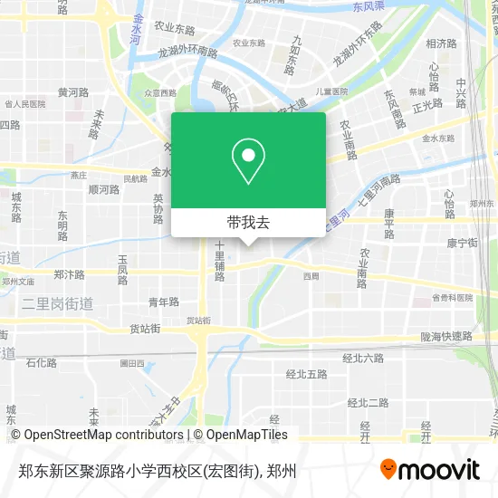 郑东新区聚源路小学西校区(宏图街)地图