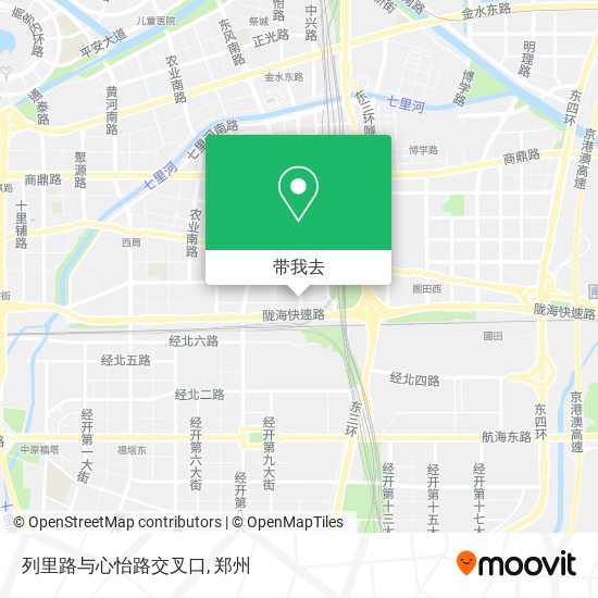 列里路与心怡路交叉口地图
