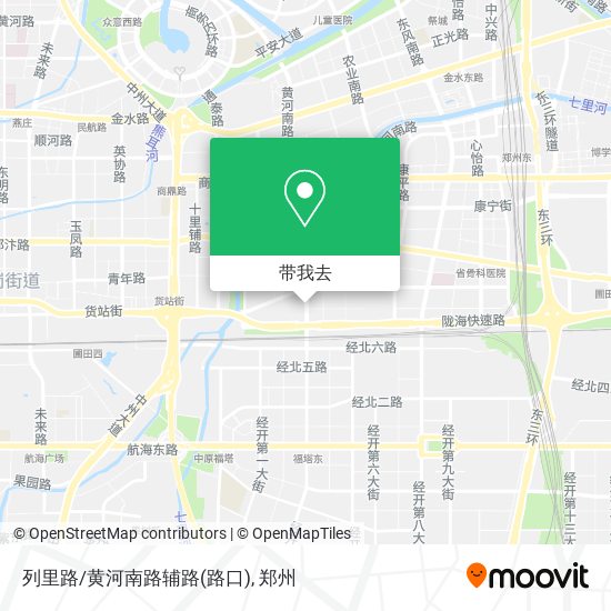 列里路/黄河南路辅路(路口)地图