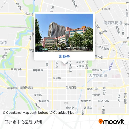 郑州市中心医院地图