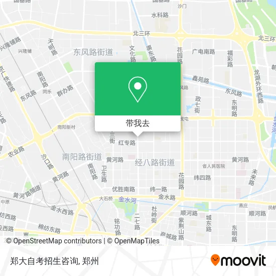郑大自考招生咨询地图