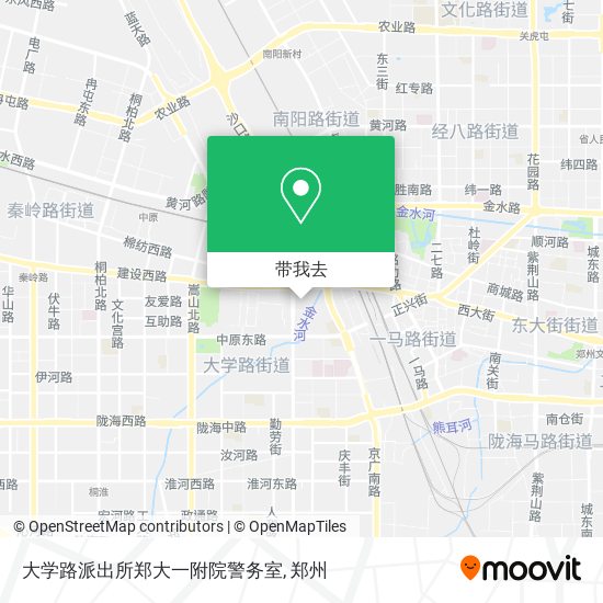 大学路派出所郑大一附院警务室地图