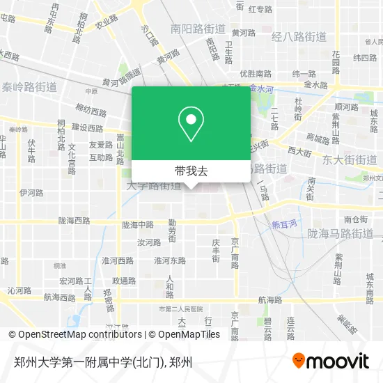 郑州大学第一附属中学(北门)地图