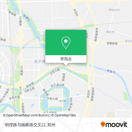 明理路与姚桥路交叉口地图