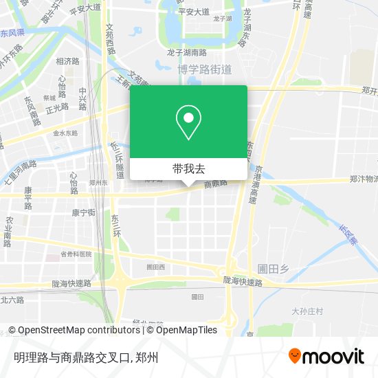 明理路与商鼎路交叉口地图