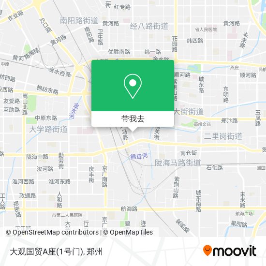 大观国贸A座(1号门)地图