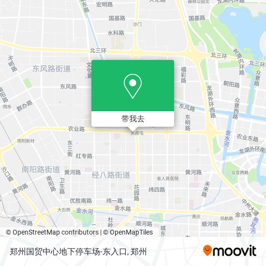 郑州国贸中心地下停车场-东入口地图