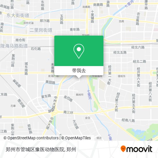 郑州市管城区豫医动物医院地图