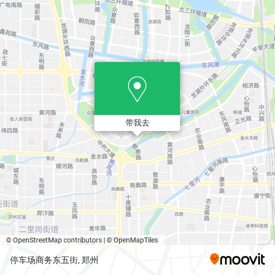 停车场商务东五街地图