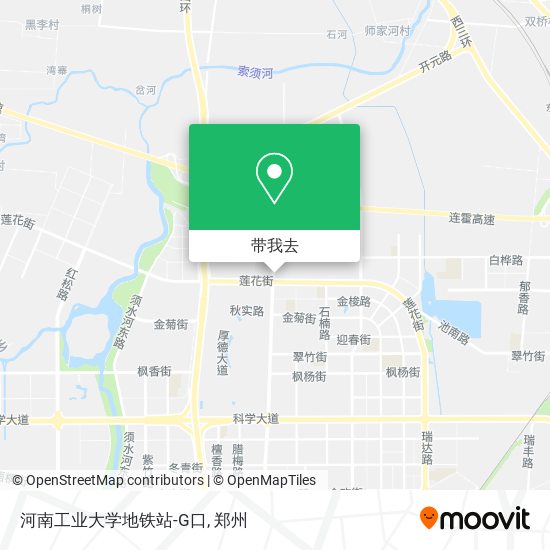 河南工业大学地铁站-G口地图
