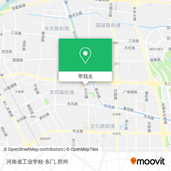 河南省工业学校-东门地图