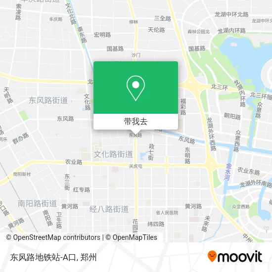东风路地铁站-A口地图