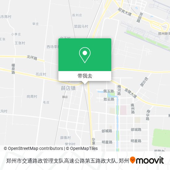 郑州市交通路政管理支队高速公路第五路政大队地图