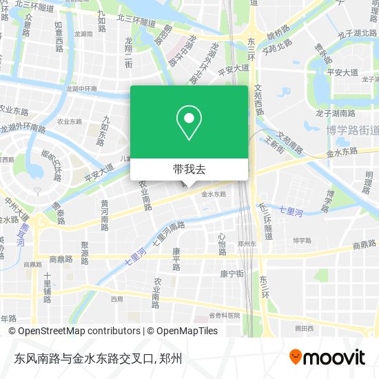 东风南路与金水东路交叉口地图