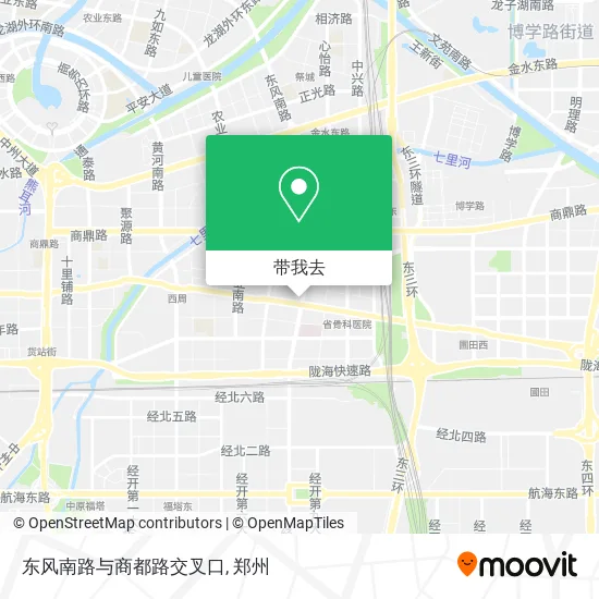 东风南路与商都路交叉口地图