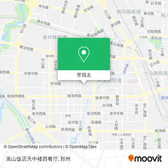嵩山饭店天中楼西餐厅地图