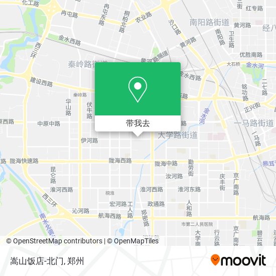 嵩山饭店-北门地图
