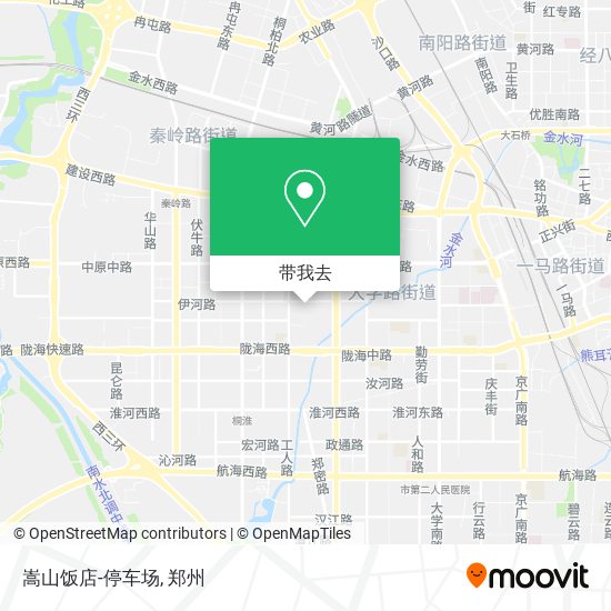 嵩山饭店-停车场地图