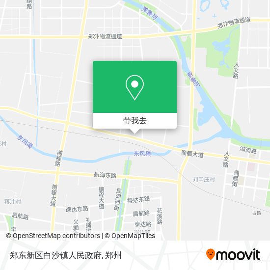 郑东新区白沙镇人民政府地图