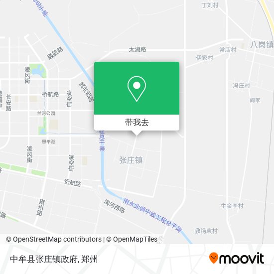 中牟县张庄镇政府地图